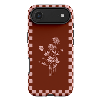 Dahlia Check Printed Phone Cases iPhone 17 Air / Armoured by Typoflora - The Dairy