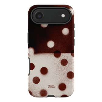 Espresso Polka Dot Printed Phone Cases iPhone 17 Air / Armoured by Jasmine Dowling - The Dairy