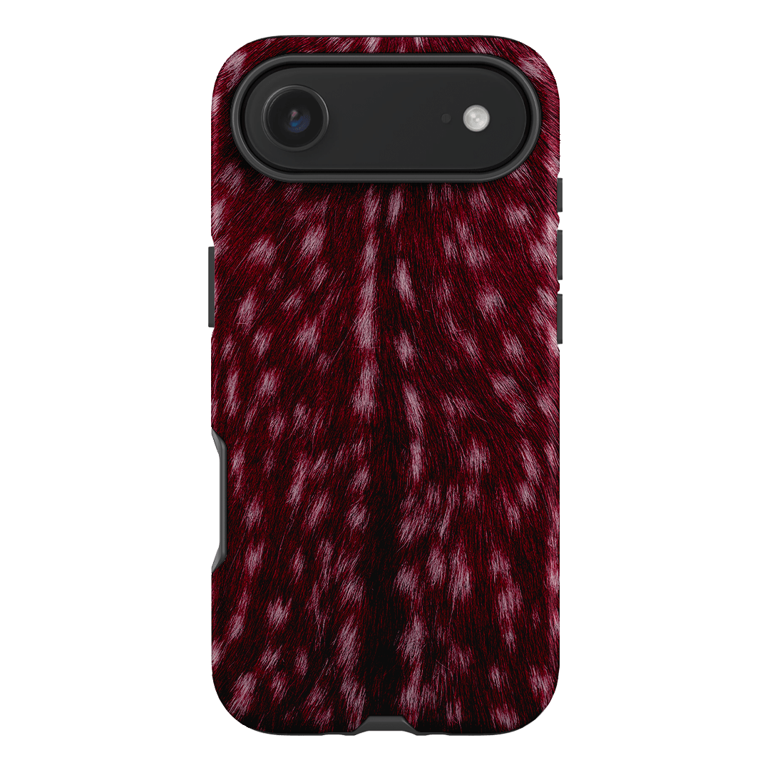 Fawn Burgundy Printed Phone Cases iPhone 17 Air / Armoured by The Dairy - The Dairy