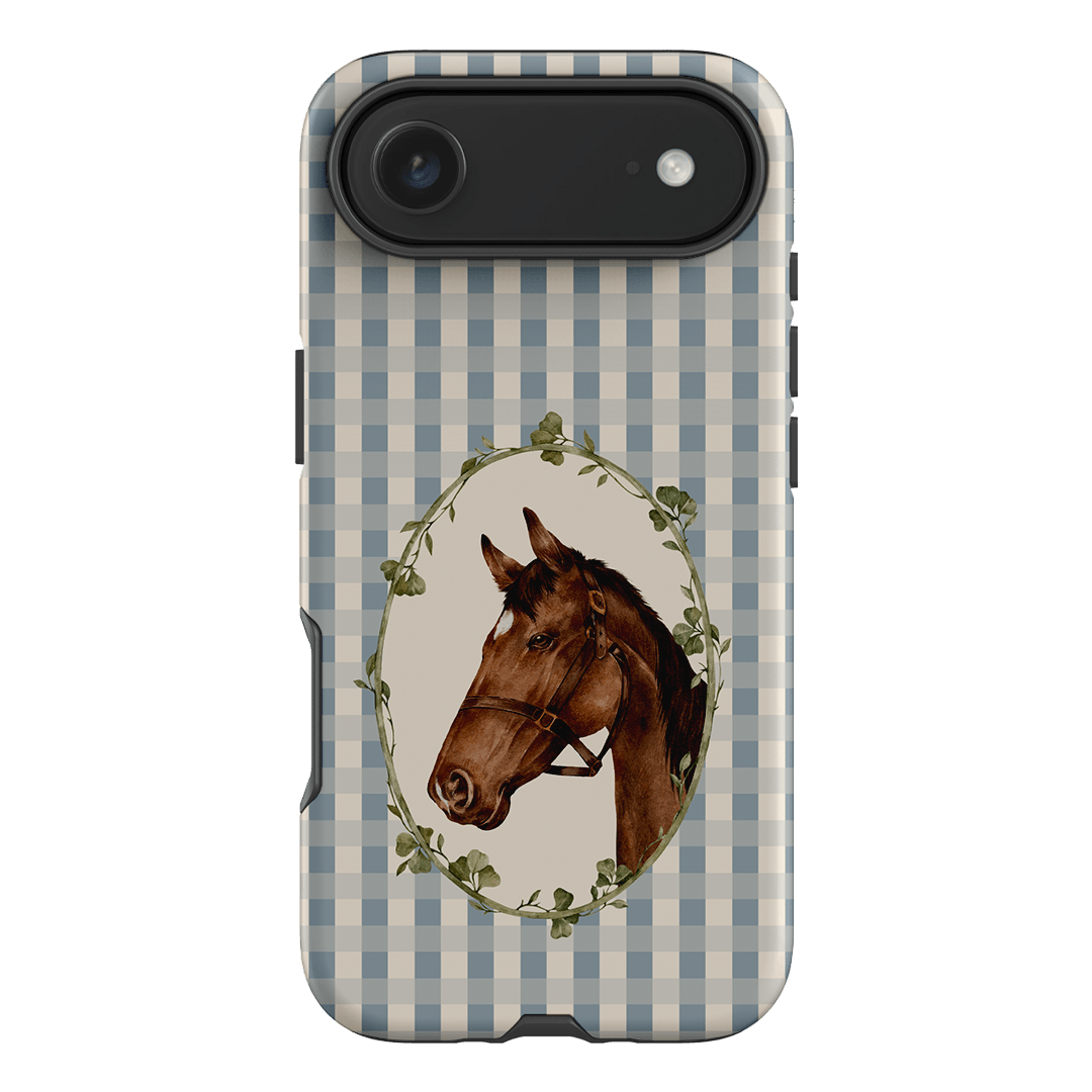 Gingham Horse Printed Phone Cases iPhone 17 Air / Armoured by Kasiags Art - The Dairy
