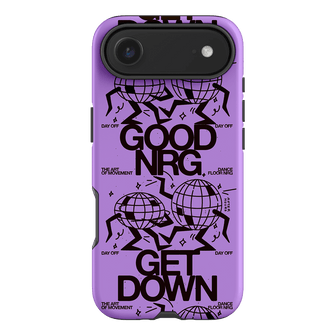Good Energy in Purple Printed Phone Cases iPhone 17 Air / Armoured by After Hours - The Dairy