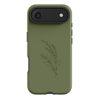 Khaki Wattle Printed Phone Cases iPhone 17 Air / Armoured by Typoflora - The Dairy