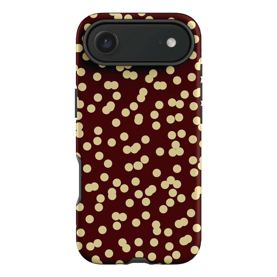 Mini Confetti Burgundy Butter Printed Phone Cases iPhone 17 Air / Armoured by Veronica Tucker - The Dairy