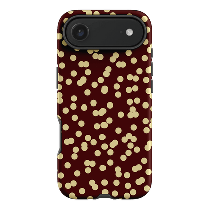 Mini Confetti Burgundy Butter Printed Phone Cases iPhone 17 Air / Armoured by Veronica Tucker - The Dairy
