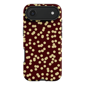 Mini Confetti Burgundy Butter Printed Phone Cases iPhone 17 Air / Armoured by Veronica Tucker - The Dairy