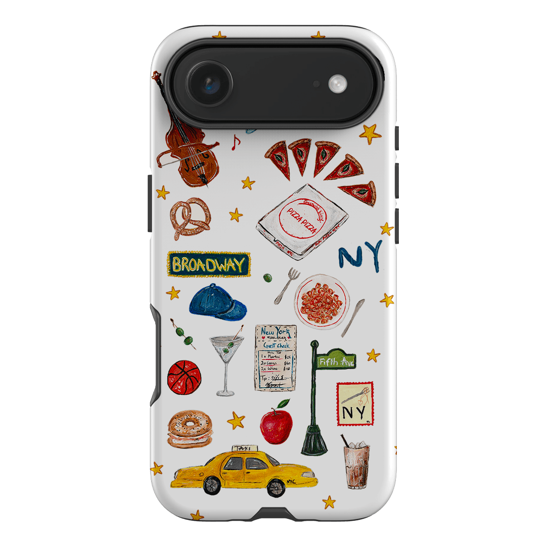 NYC White Printed Phone Cases iPhone 17 Air / Armoured by BG. Studio - The Dairy