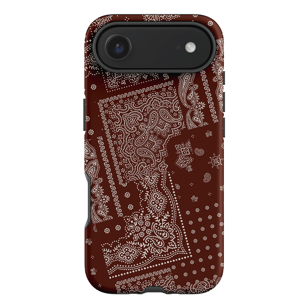 Paisley Cinnamon Printed Phone Cases iPhone 17 Air / Armoured by The Dairy - The Dairy