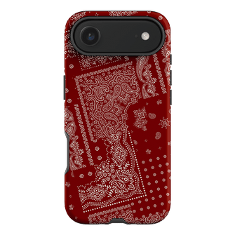 Paisley Crimson Printed Phone Cases iPhone 17 Air / Armoured by The Dairy - The Dairy