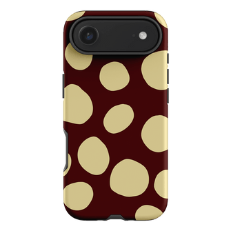 Pebbles Burgundy Butter Printed Phone Cases iPhone 17 Air / Armoured by Veronica Tucker - The Dairy