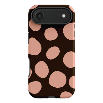 Pebbles Chocolate Pink Printed Phone Cases iPhone 17 Air / Armoured by Veronica Tucker - The Dairy