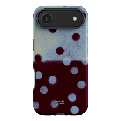 Plum Polka Dot Printed Phone Cases iPhone 17 Air / Armoured by Jasmine Dowling - The Dairy