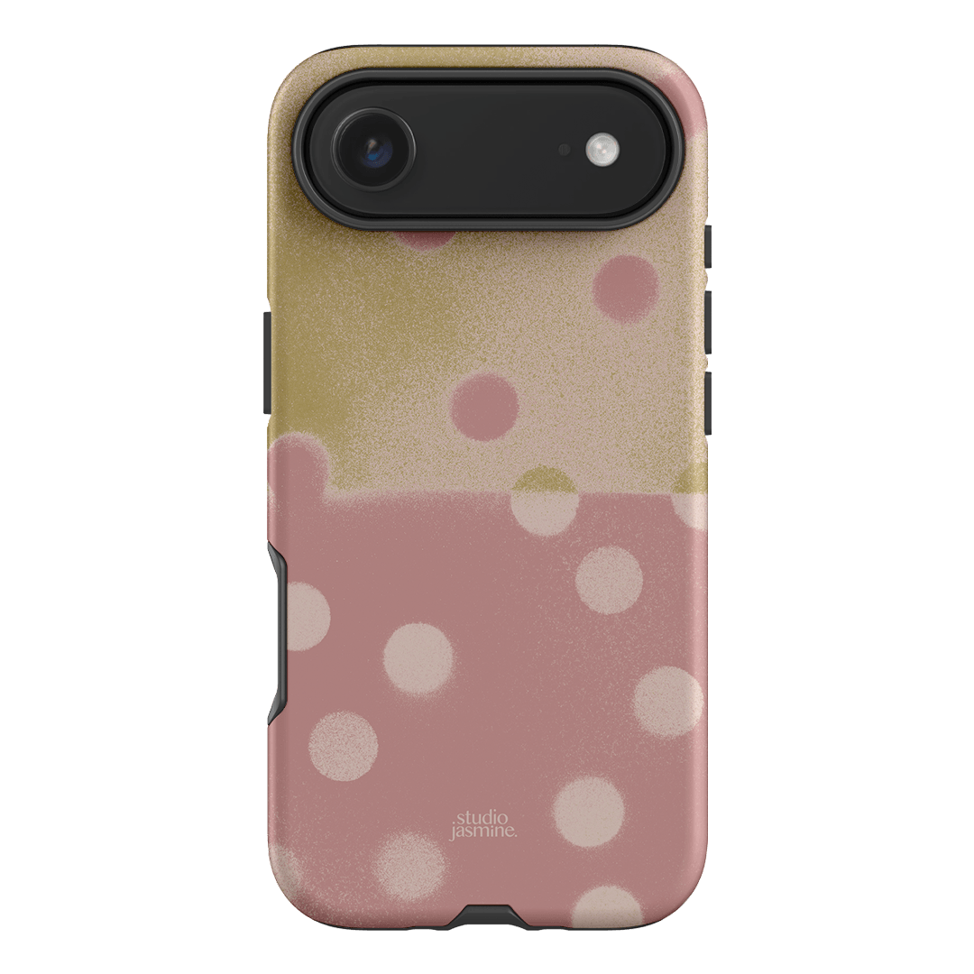 Strawberry Polka Dot Printed Phone Cases iPhone 17 Air / Armoured by Jasmine Dowling - The Dairy