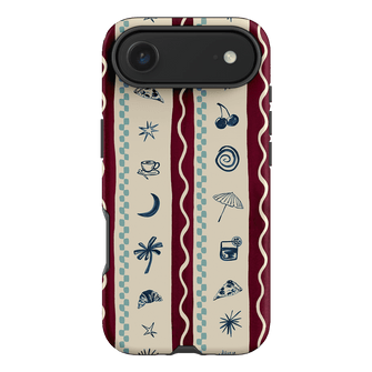 Summer Snacks Burgundy Printed Phone Cases iPhone 17 Air / Armoured by Charlie Taylor - The Dairy