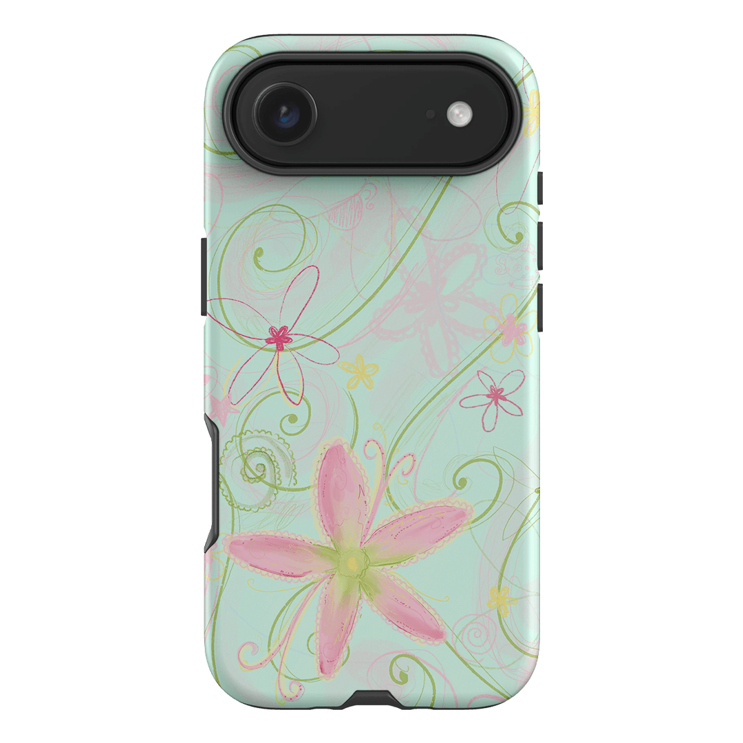 Swirl Blue Printed Phone Cases iPhone 17 Air / Armoured by Kayla Carr - The Dairy