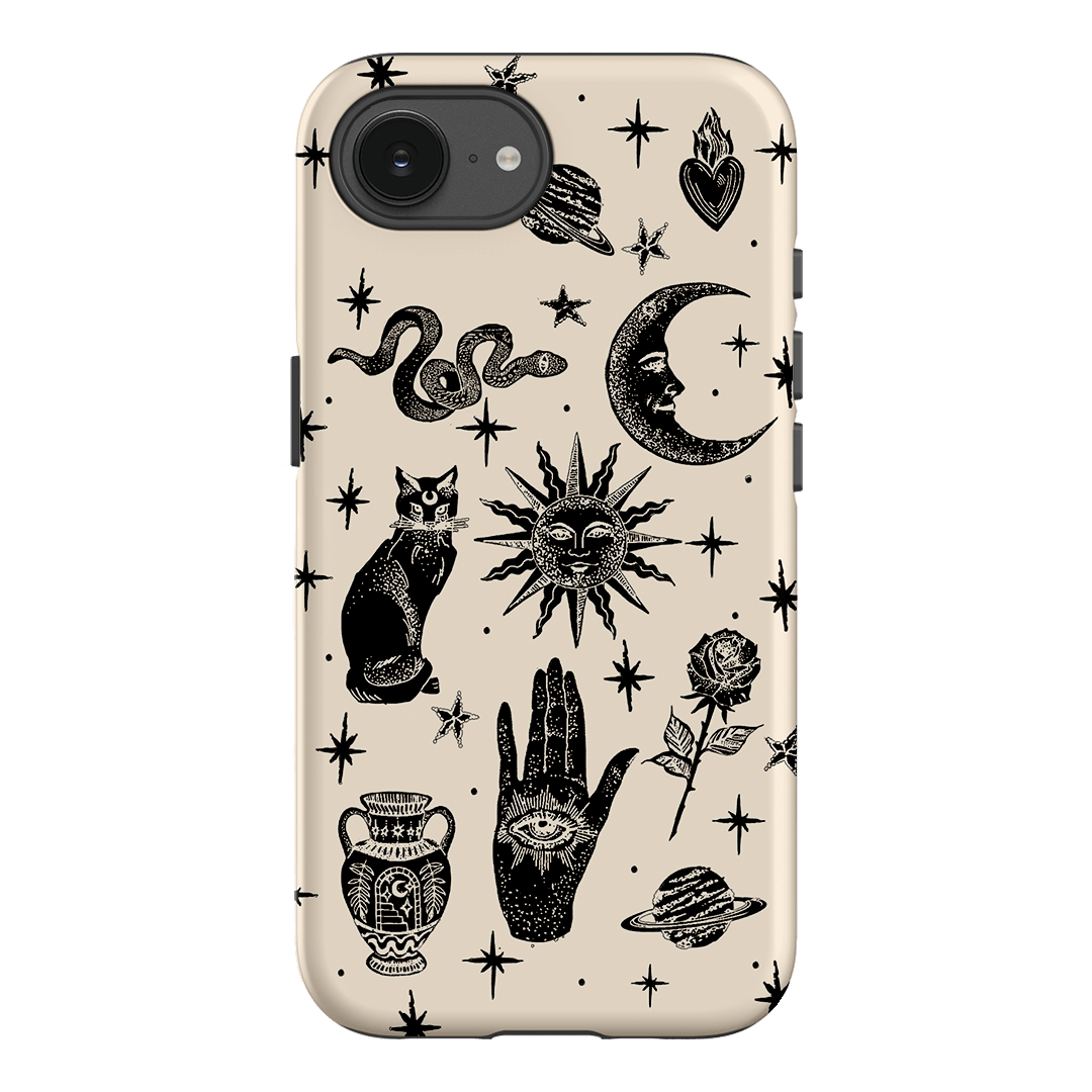 Astro Flash Beige Printed Phone Cases iPhone 17E / Armoured by Veronica Tucker - The Dairy