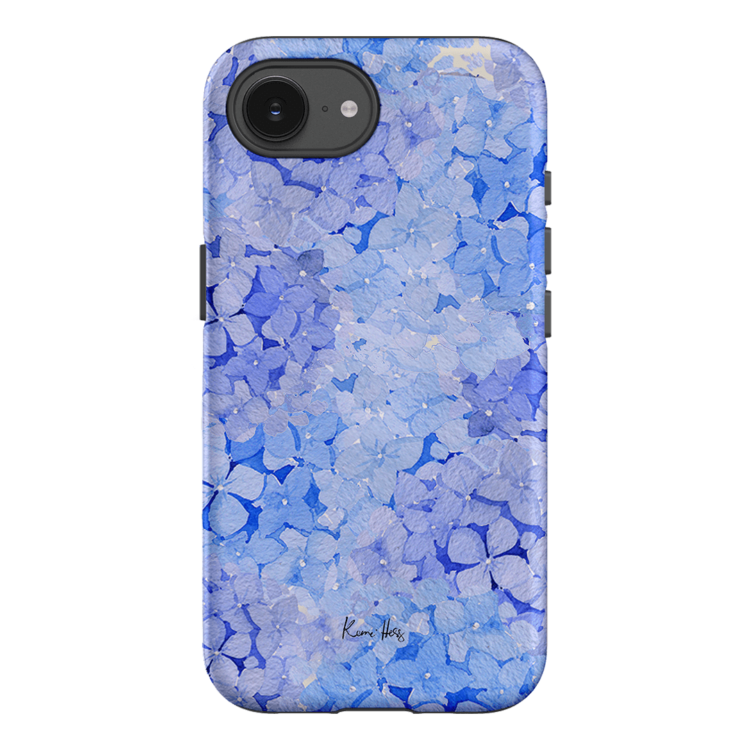 Hydrangea Blue Printed Phone Cases iPhone 17E / Armoured by Kerrie Hess - The Dairy