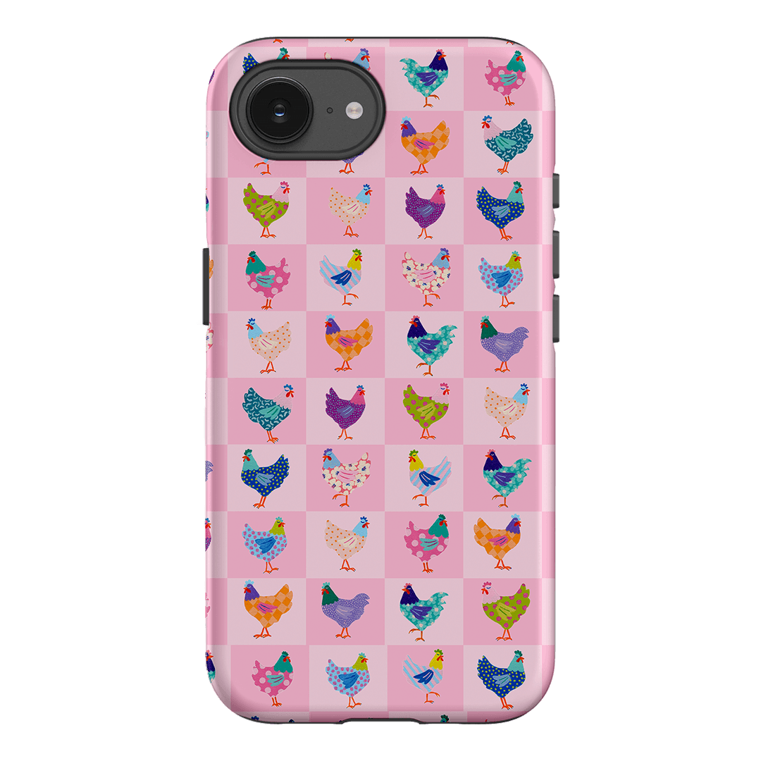 Checkered Chickens Printed Phone Cases iPhone 17E / Armoured by Kayla Henley - The Dairy