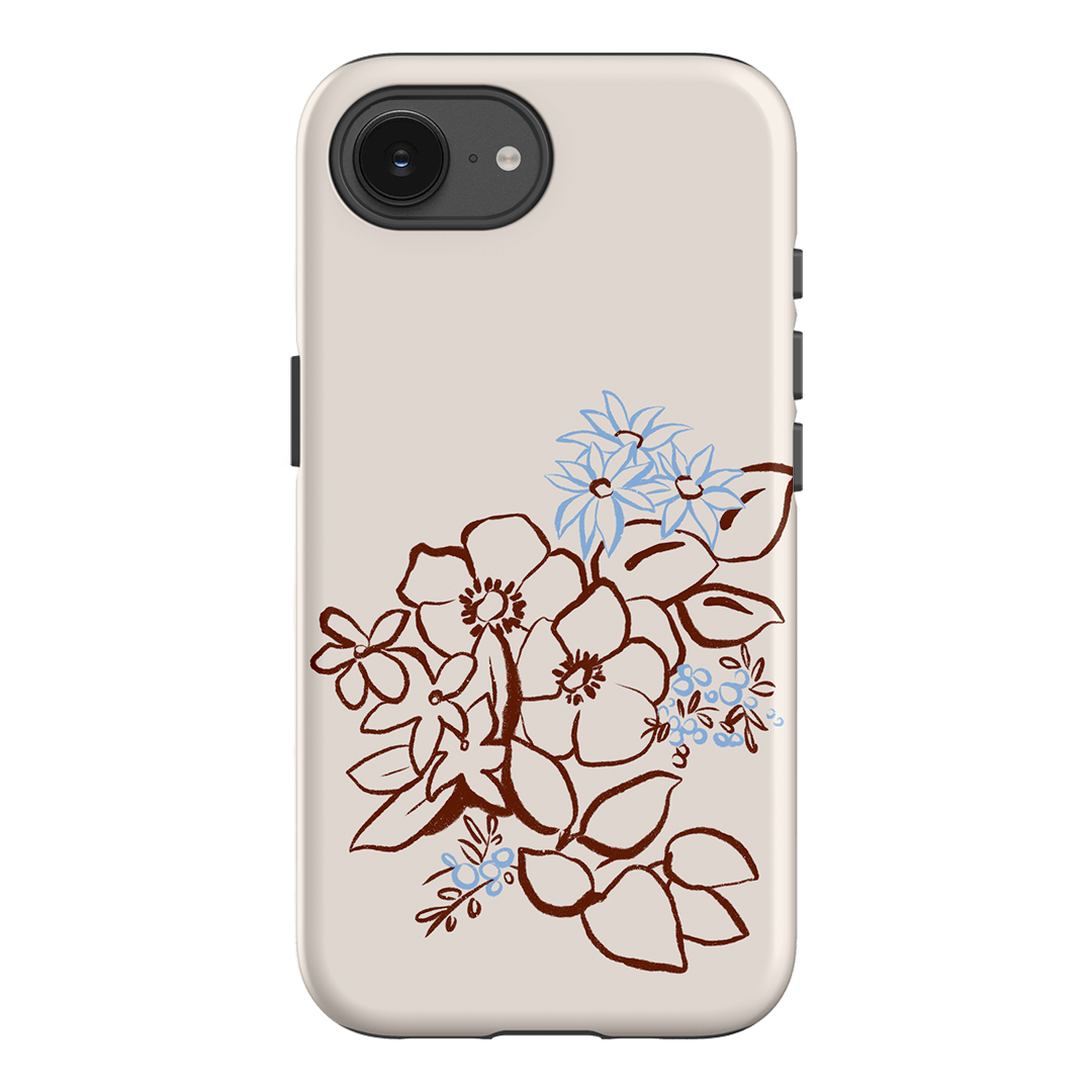 Cream Posy Printed Phone Cases iPhone 17E / Armoured by Typoflora - The Dairy