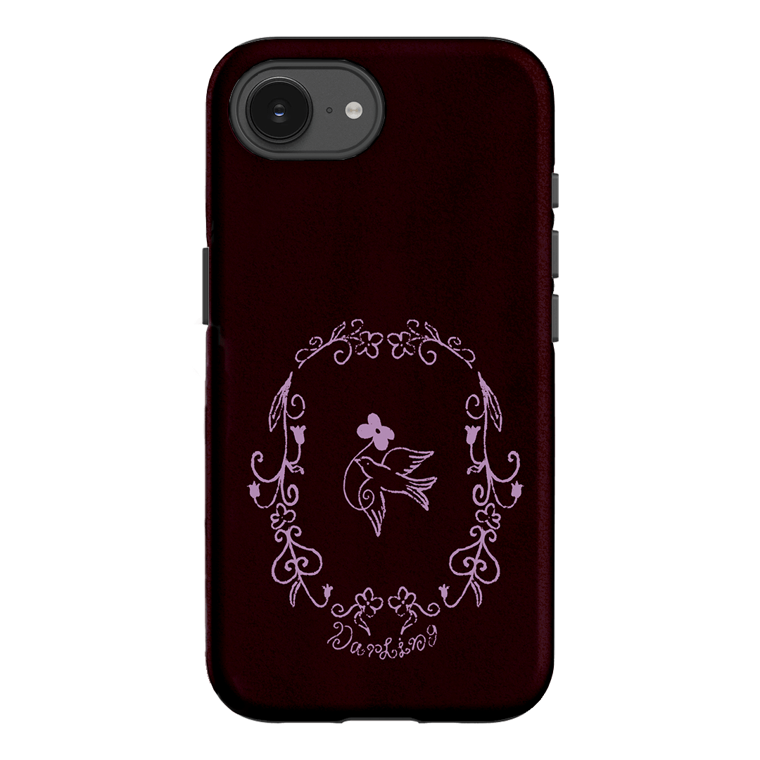 Darling Burgundy Printed Phone Cases by The Dairy - The Dairy