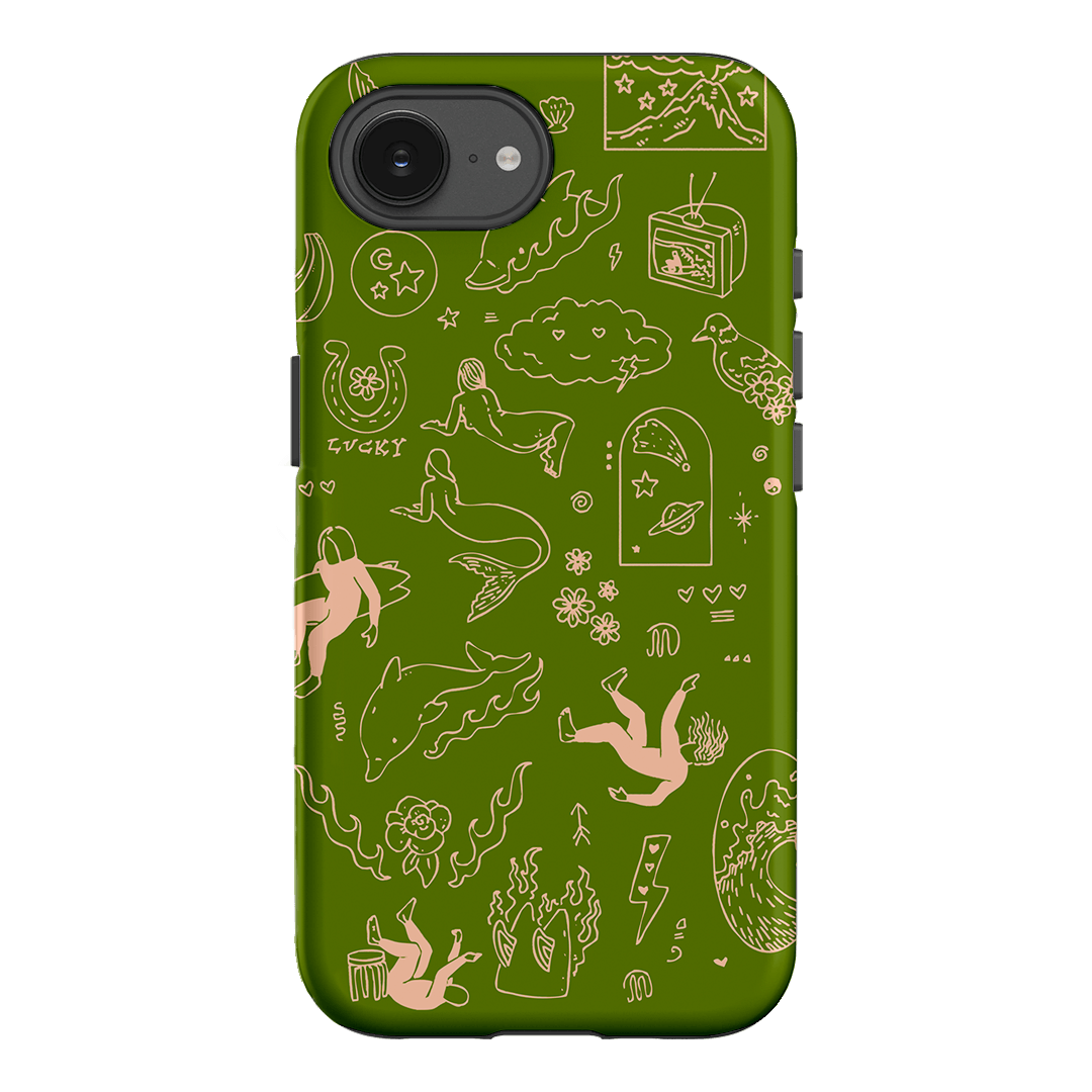 Easty Flash Green Printed Phone Cases iPhone 17E / Armoured by Easty Beasty - The Dairy