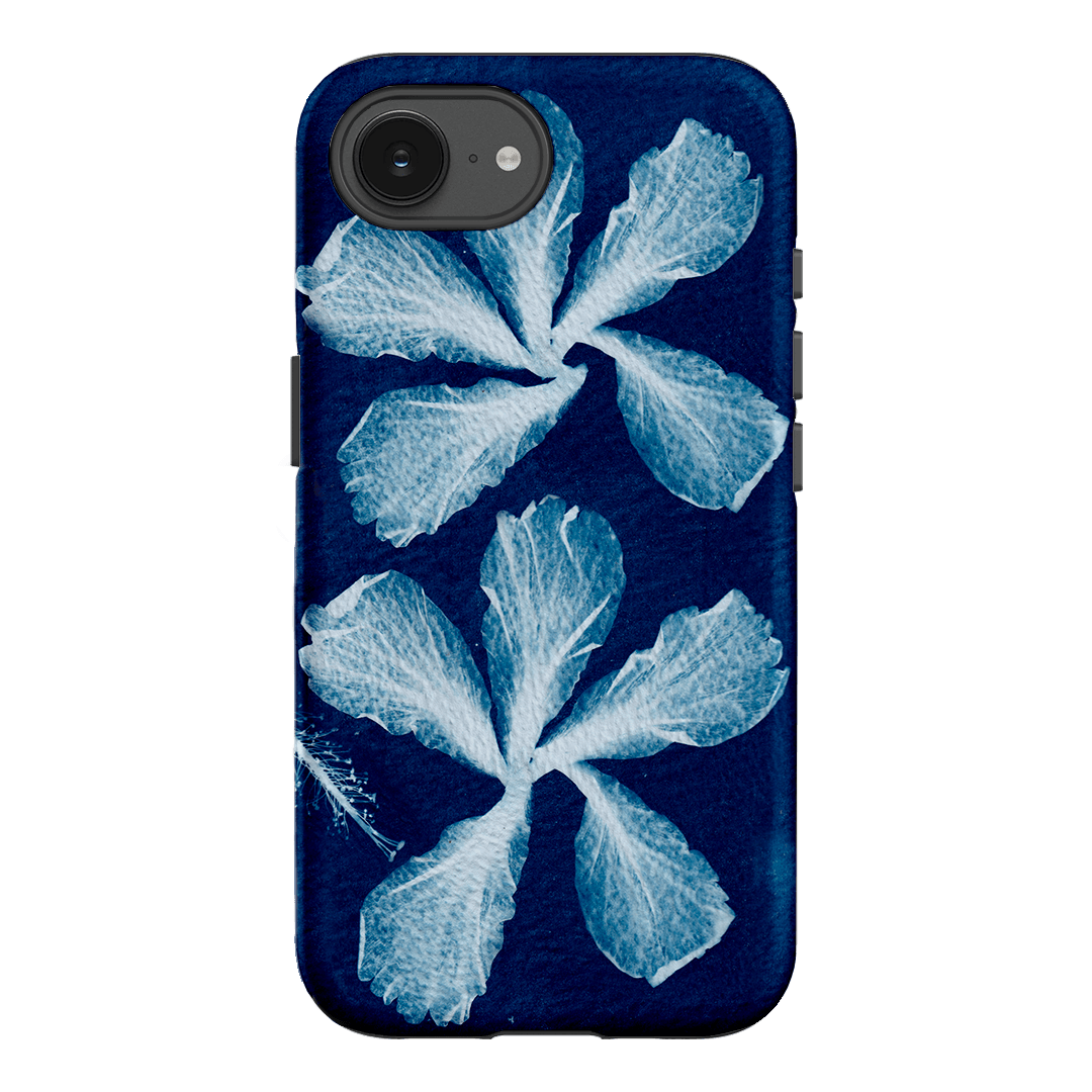 Hibiscus Cyanotype Printed Phone Cases iPhone 17E / Armoured by Sally Hungerford - The Dairy