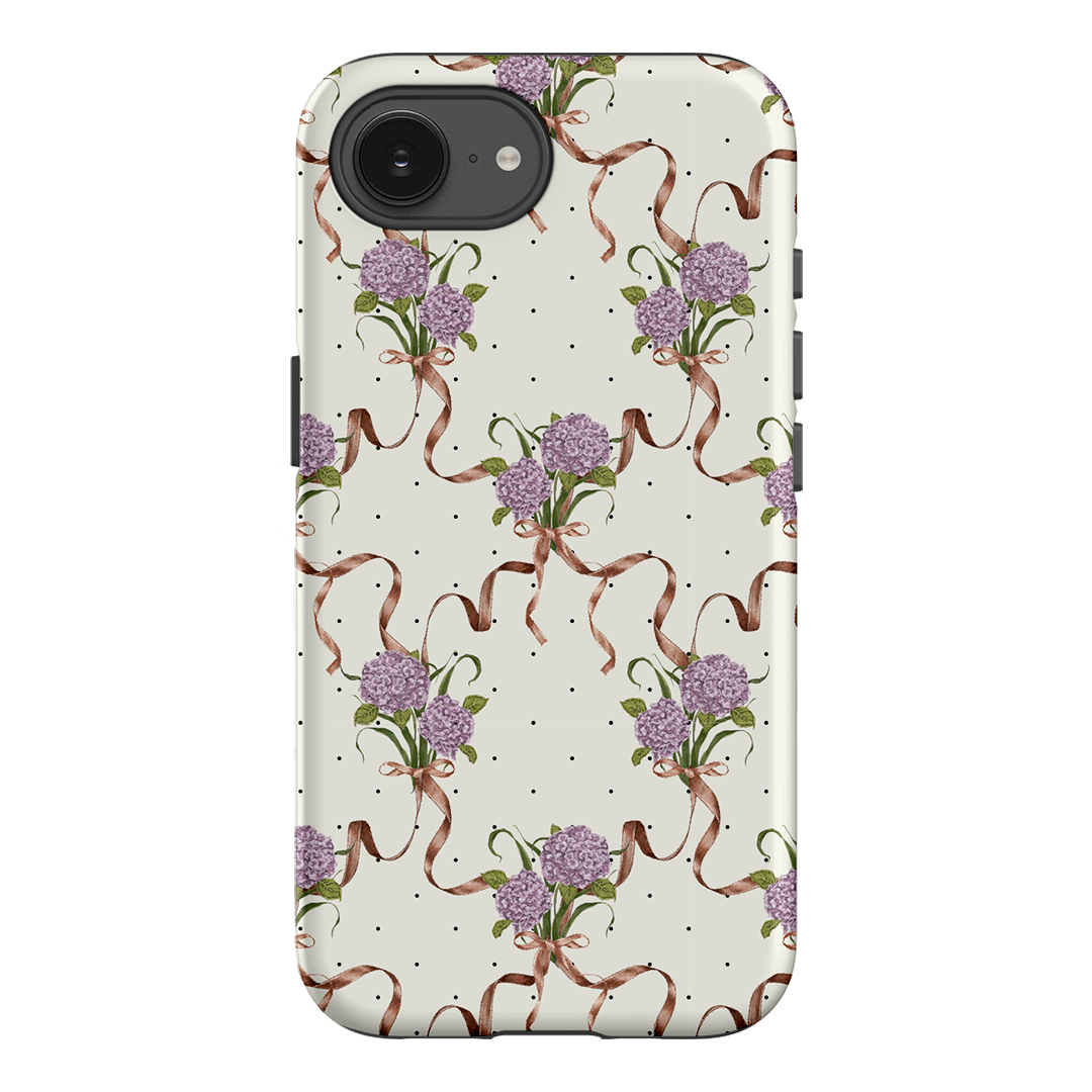 Hydrangea Ribbon Printed Phone Cases iPhone 17E / Armoured by Veronica Tucker - The Dairy