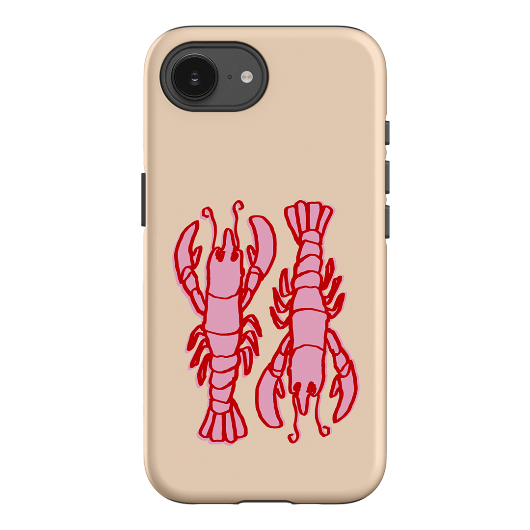 Lobster Love Peach Printed Phone Cases iPhone 17E / Armoured by The Dairy - The Dairy