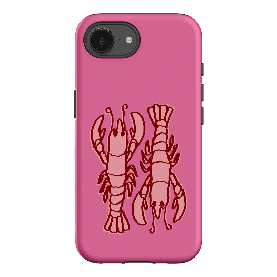Lobster Love Pink Printed Phone Cases iPhone 17E / Armoured by The Dairy - The Dairy