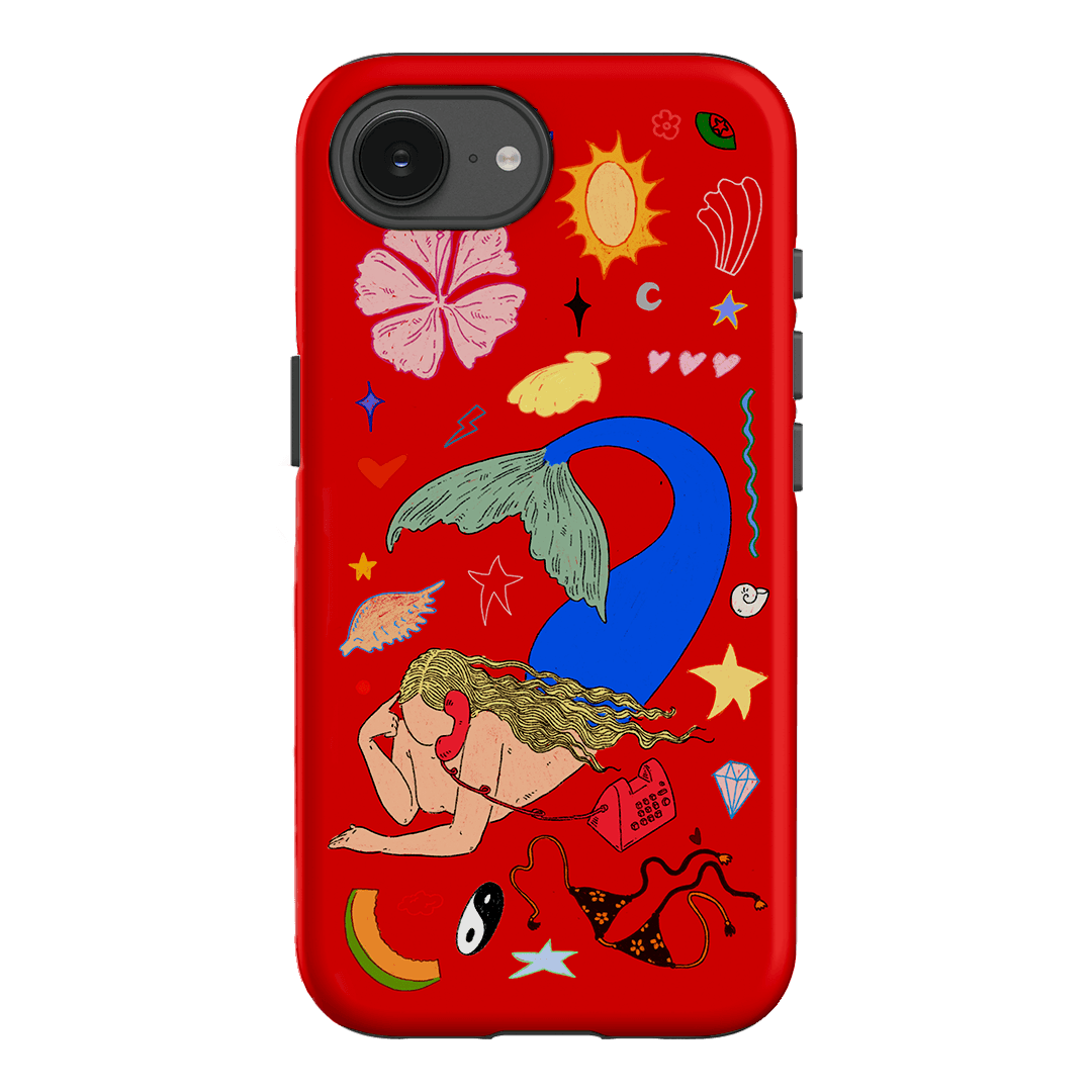 Mermaid Salad Scarlet Printed Phone Cases iPhone 17E / Armoured by Easty Beasty - The Dairy