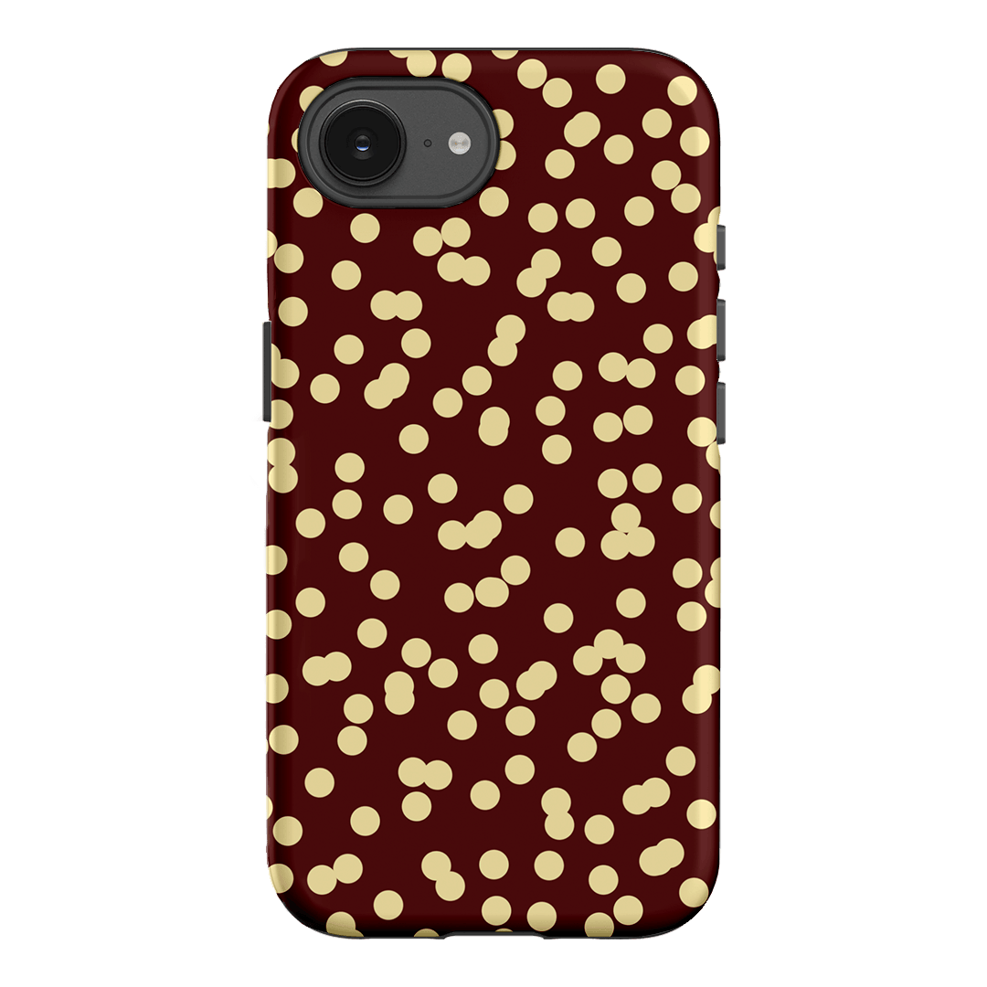 Mini Confetti Burgundy Butter Printed Phone Cases iPhone 17E / Armoured by Veronica Tucker - The Dairy