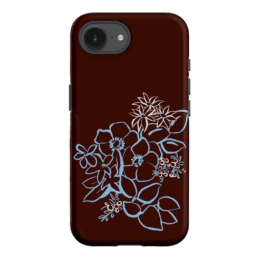 Mocha Posy Printed Phone Cases iPhone 17E / Armoured by Typoflora - The Dairy