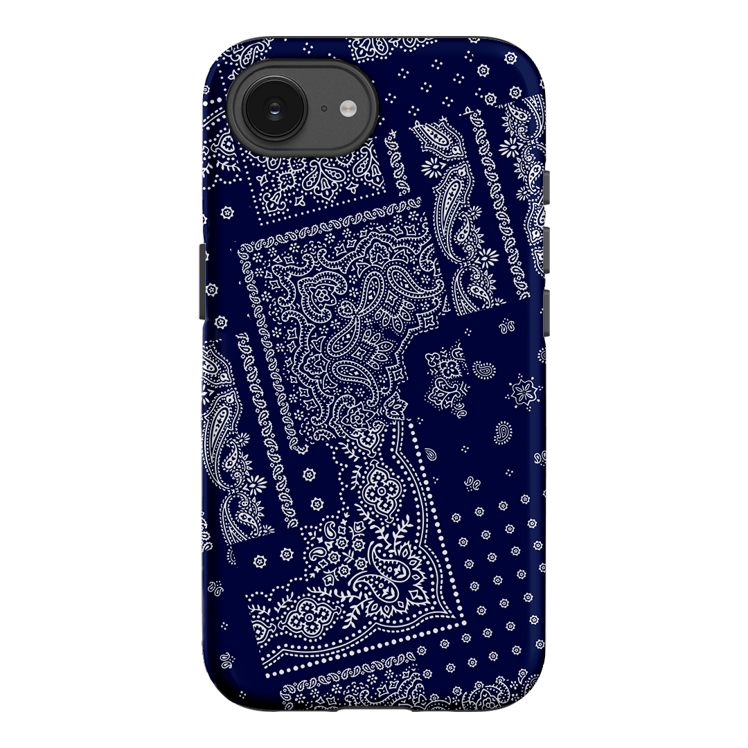Paisley Indigo Printed Phone Cases iPhone 17E / Armoured by The Dairy - The Dairy