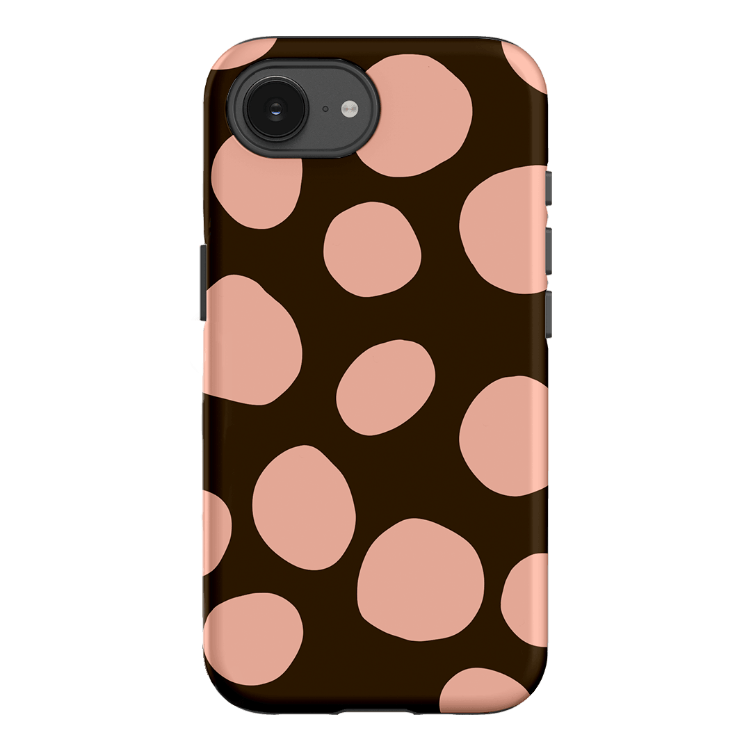 Pebbles Chocolate Pink Printed Phone Cases iPhone 17E / Armoured by Veronica Tucker - The Dairy