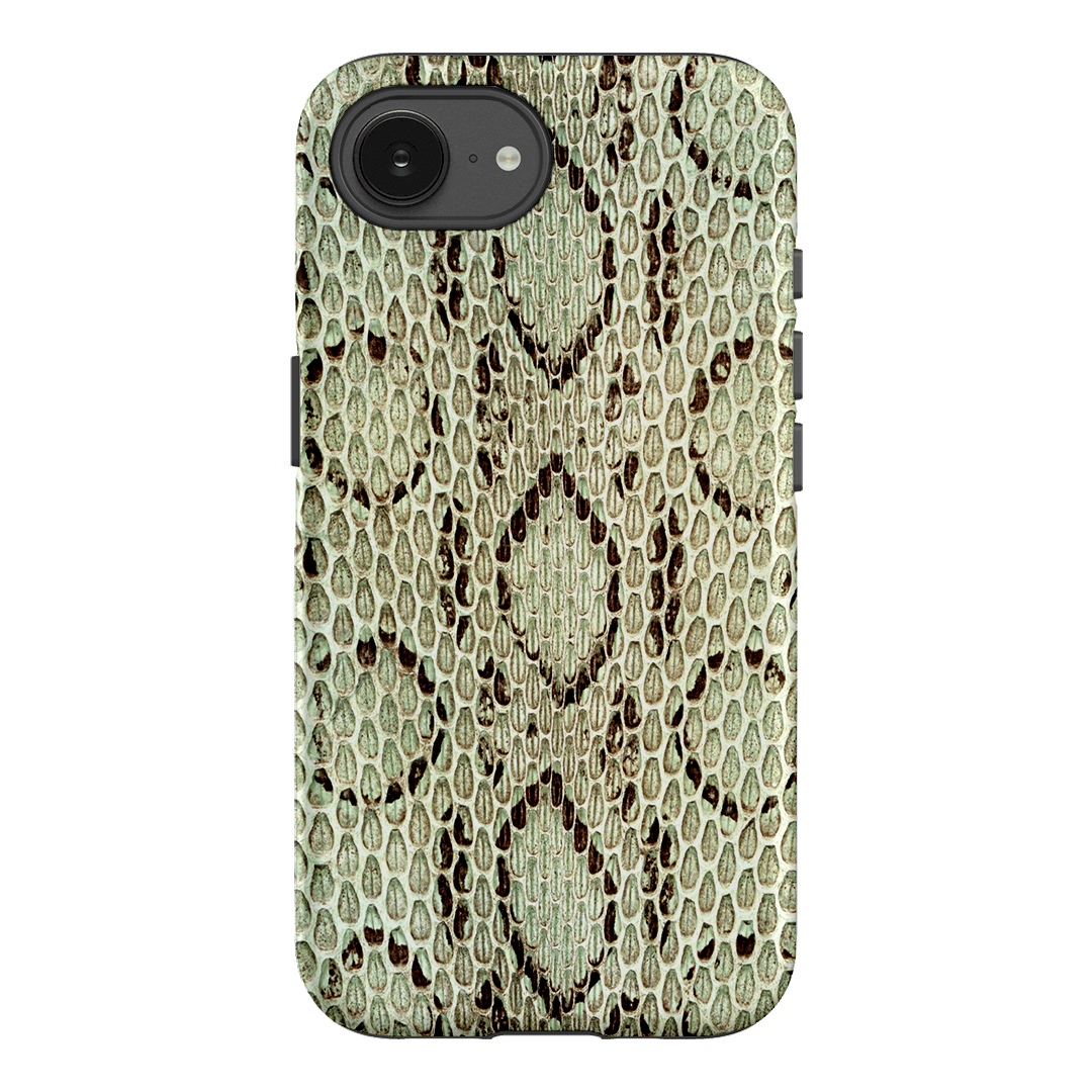 Pistachio Python Printed Phone Cases iPhone 17E / Armoured by The Dairy - The Dairy