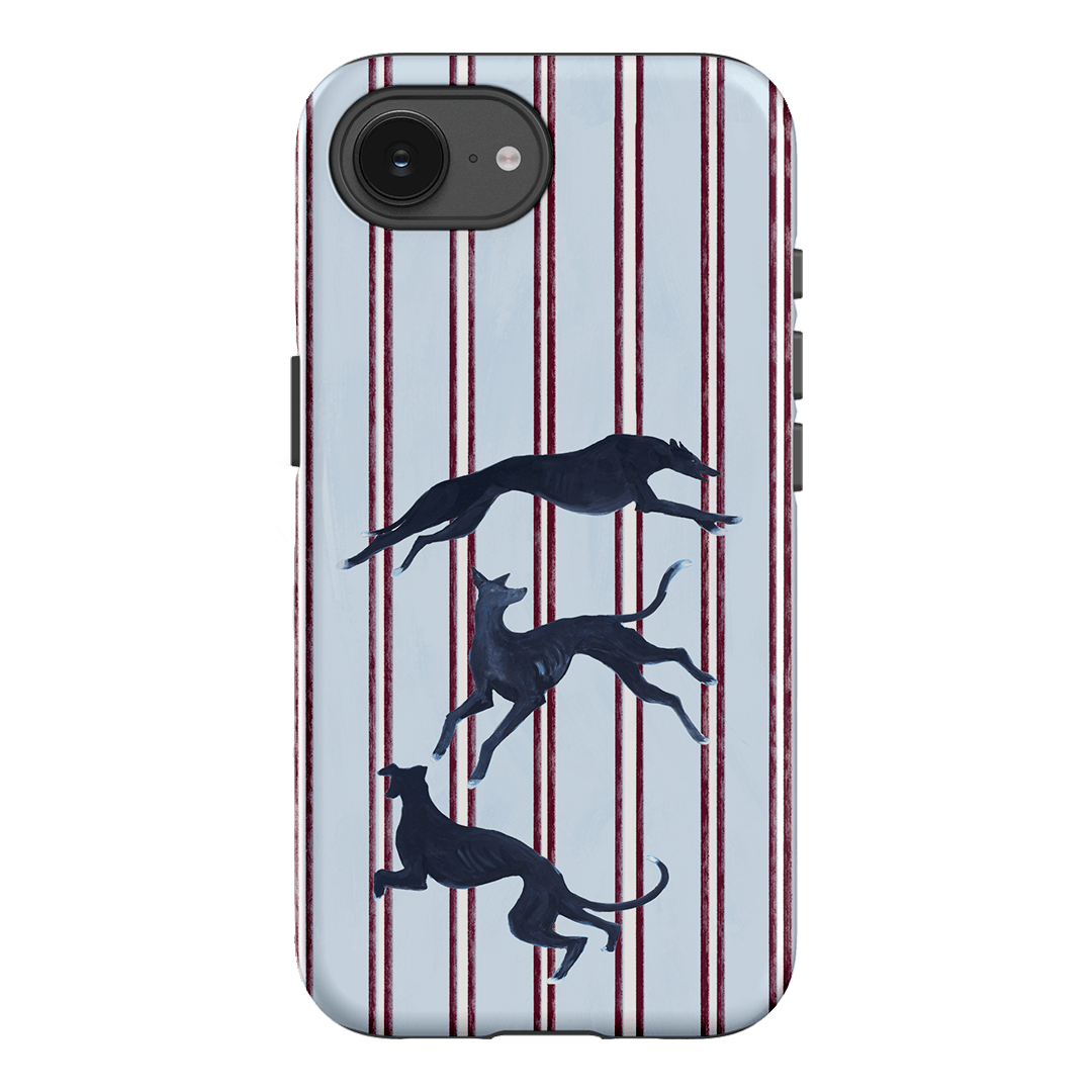 Stripey Hounds Printed Phone Cases iPhone 17E / Armoured by Lisa Hu - The Dairy