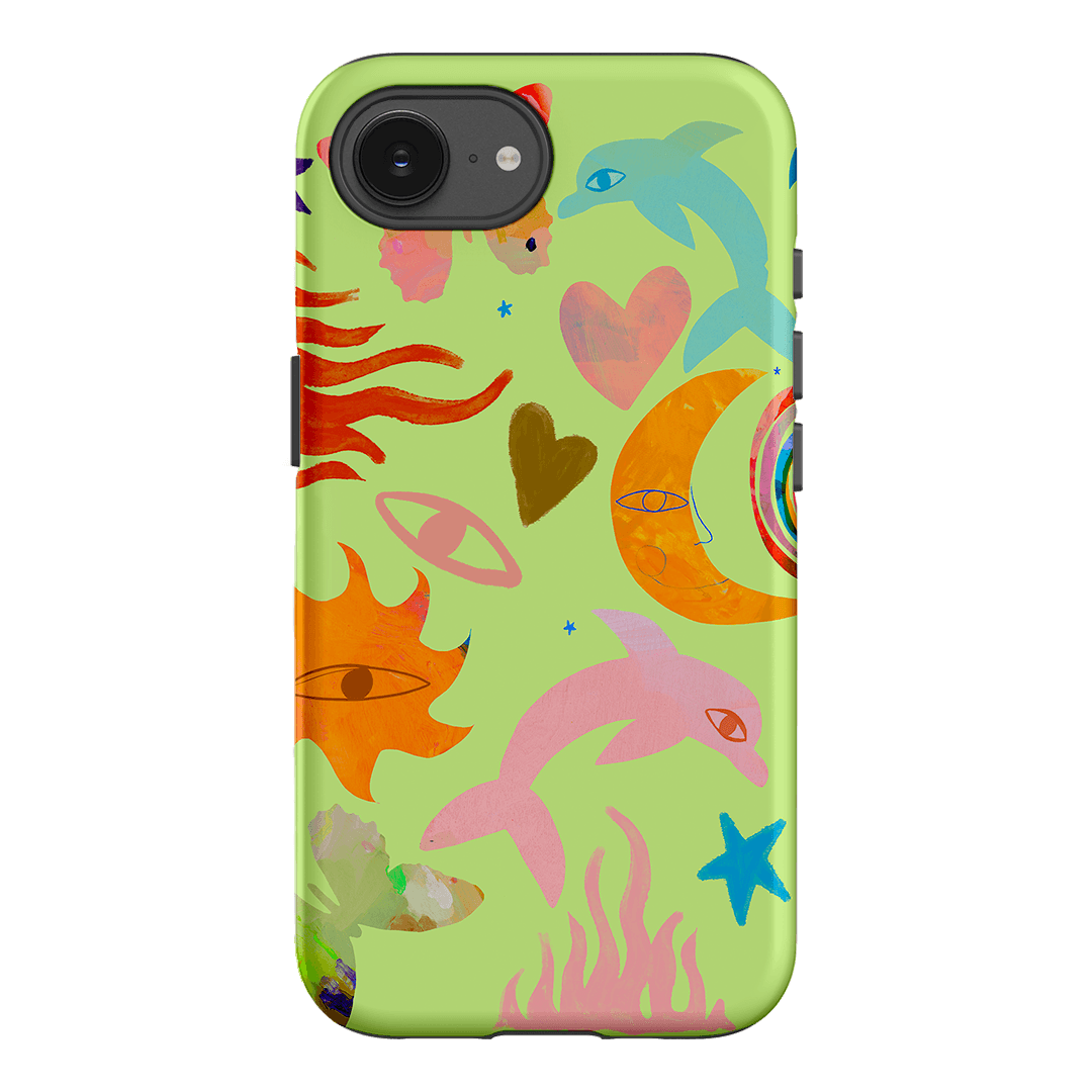 Tattoos Green Printed Phone Cases iPhone 17E / Armoured by Kate Eliza - The Dairy
