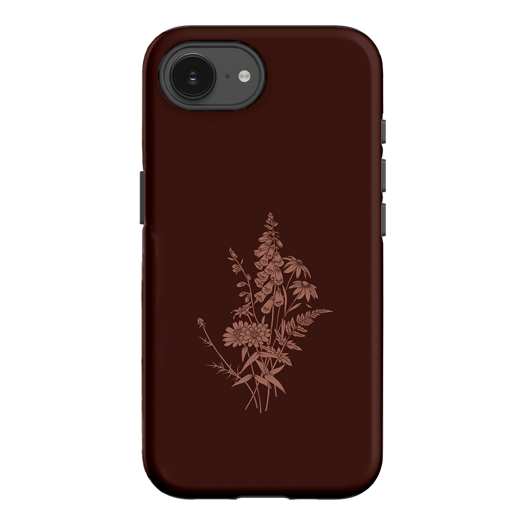 Wildflowers Mocha Printed Phone Cases iPhone 17E / Armoured by Typoflora - The Dairy