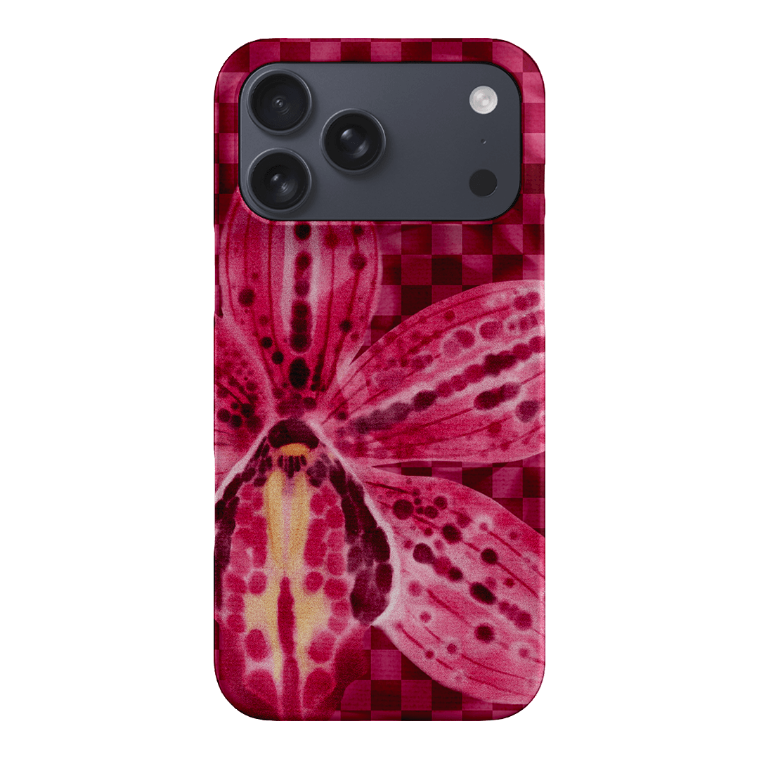 Check Orchid Printed Phone Cases iPhone 17 Pro Max / Snap by Sally Hungerford - The Dairy