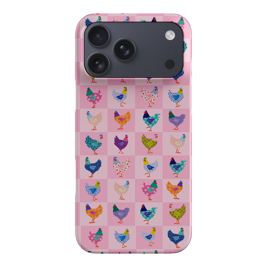 Checkered Chickens Printed Phone Cases iPhone 17 Pro Max / Snap by Kayla Henley - The Dairy