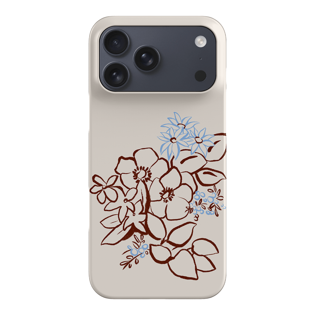 Cream Posy Printed Phone Cases iPhone 17 Pro Max / Snap by Typoflora - The Dairy