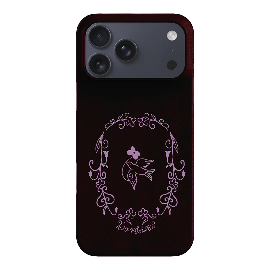 Darling Burgundy Printed Phone Cases by The Dairy - The Dairy