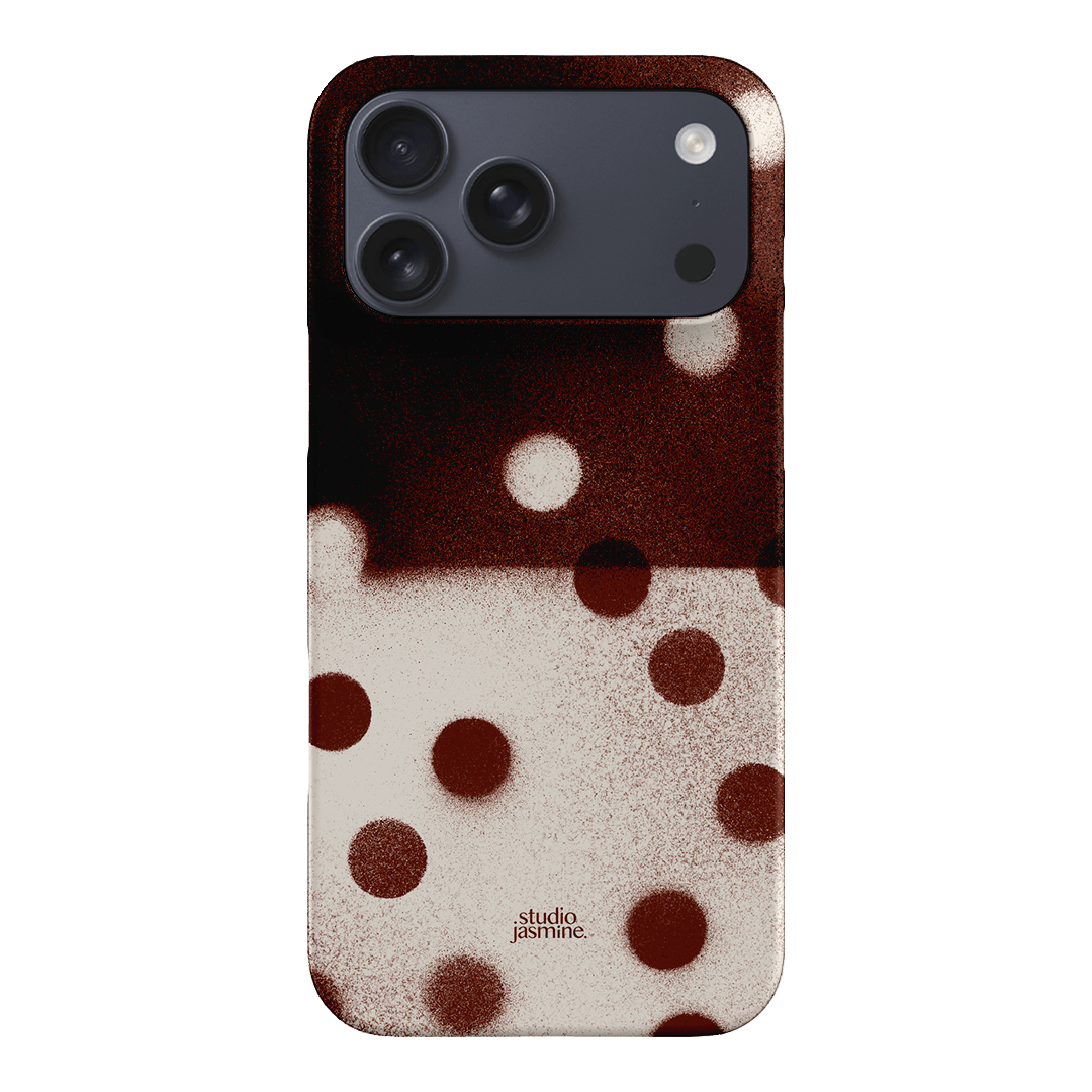 Espresso Polka Dot Printed Phone Cases iPhone 17 Pro Max / Snap by Jasmine Dowling - The Dairy
