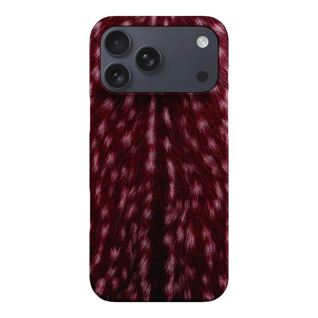 Fawn Burgundy Printed Phone Cases iPhone 17 Pro Max / Snap by The Dairy - The Dairy