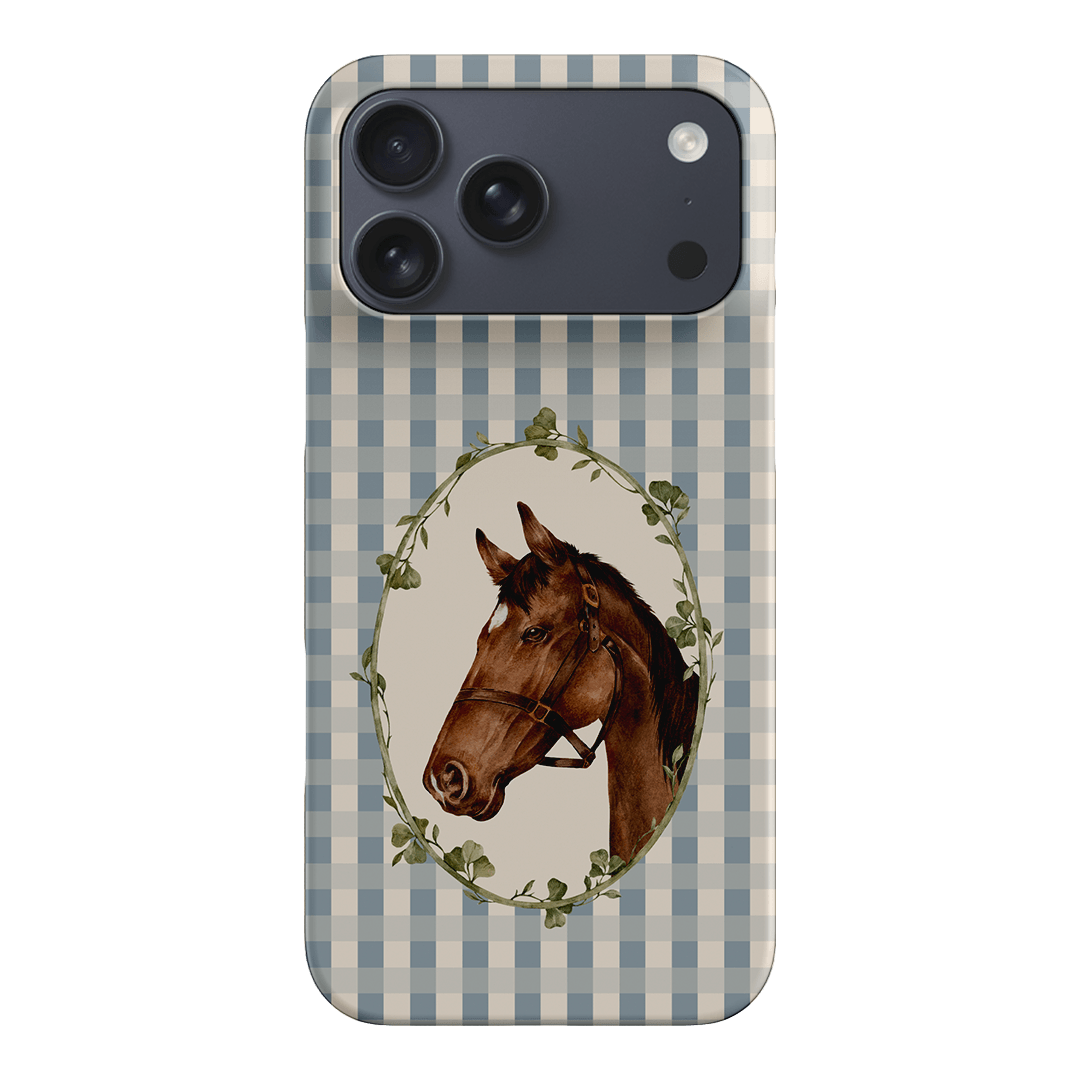 Gingham Horse Printed Phone Cases iPhone 17 Pro Max / Snap by Kasiags Art - The Dairy