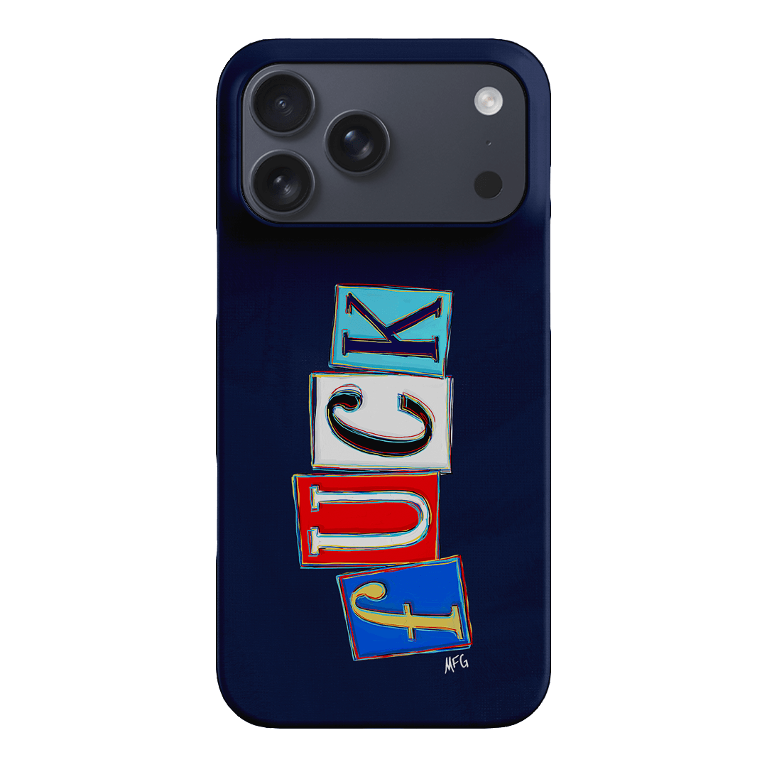 Lil Fcks Blue Printed Phone Cases iPhone 17 Pro Max / Snap by Margarbs Art - The Dairy
