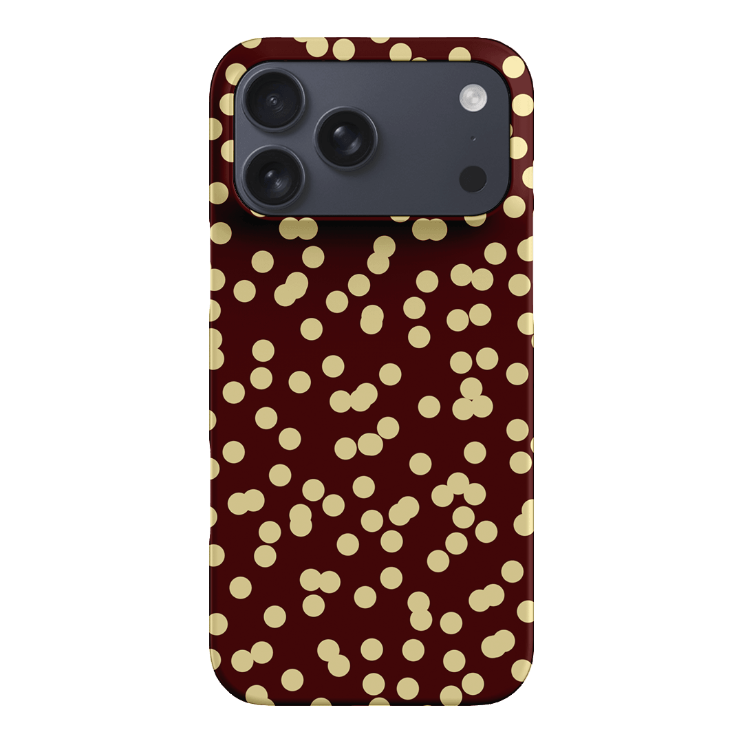 Mini Confetti Burgundy Butter Printed Phone Cases iPhone 17 Pro Max / Snap by Veronica Tucker - The Dairy