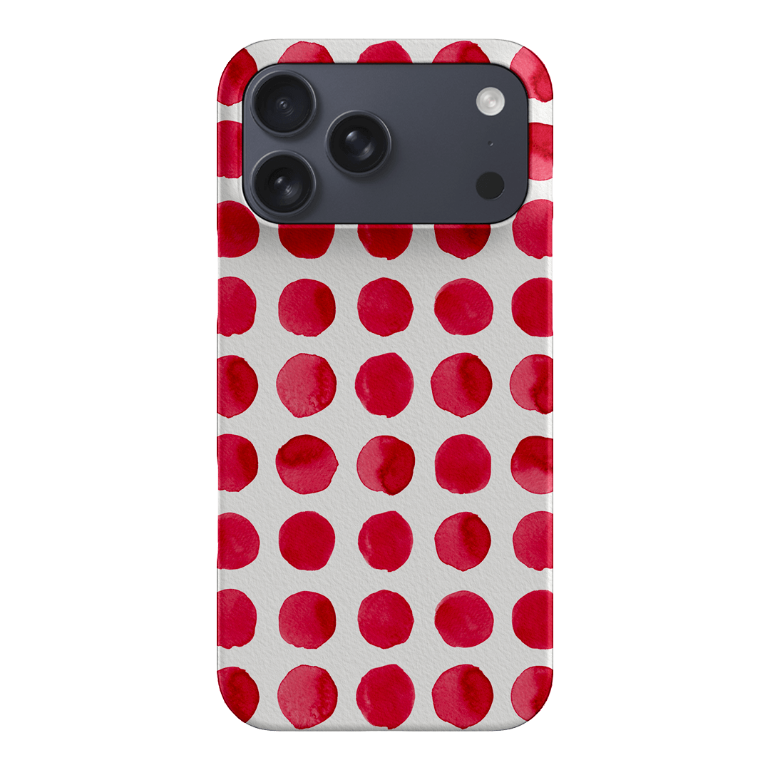 Spots in Red Printed Phone Cases by The Dairy - The Dairy