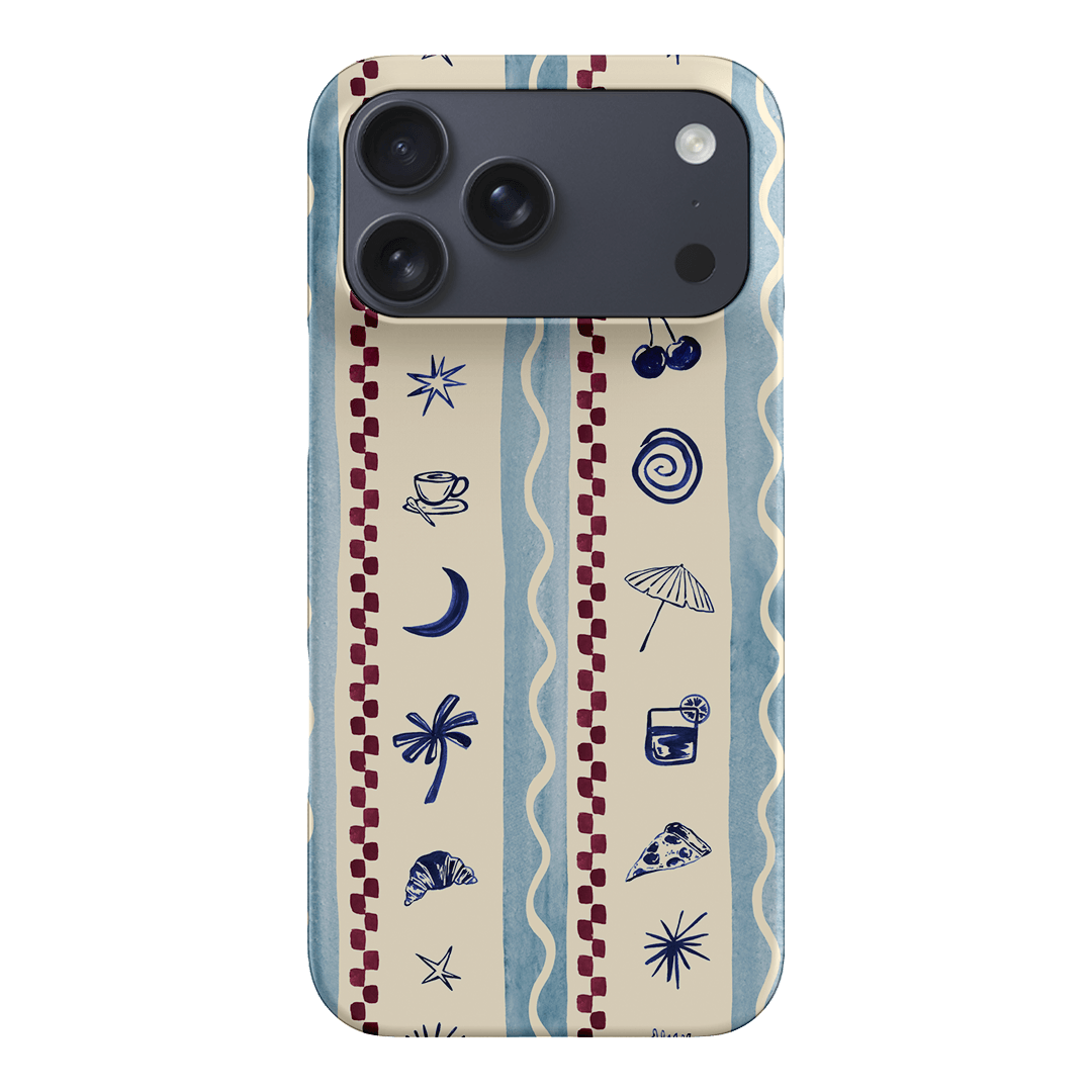 Summer Snacks Blue Printed Phone Cases iPhone 17 Pro Max / Snap by Charlie Taylor - The Dairy