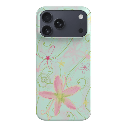 Swirl Blue Y2K Floral Phone Case | The Dairy