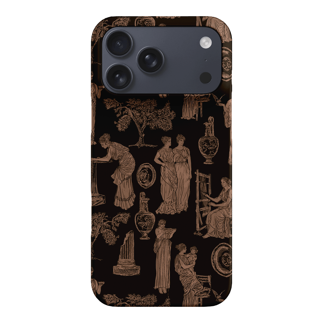 Symposium Burnt Umber Printed Phone Cases iPhone 17 Pro Max / Snap by Veronica Tucker - The Dairy